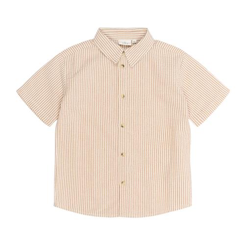 The New Ollie Skjorte Indian Tan Striped | Brun | 7-8 years