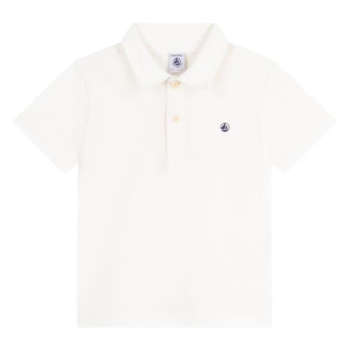 Petit Bateau Plain Polo Shirt I Bomuld Marshmallow | Hvid | 3 years
