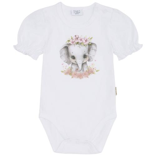 Hust&Claire Britt Baby Body White | Hvid | 80 cm