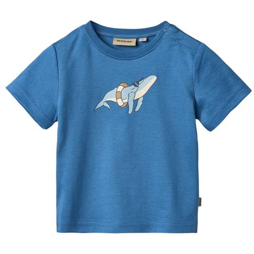 Wheat GOTS Walter T-shirt Blue | Blå | 68 cm