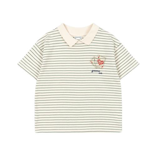 Konges Sløjd GOTS RHW X KS Gameon Tee Terra Stripe | Grønn | 18 months