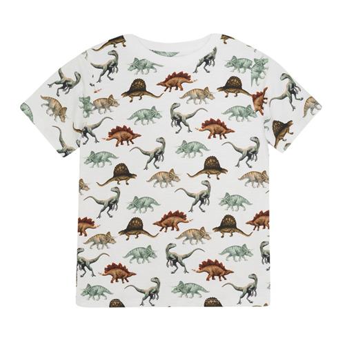 Minymo T-shirt Aop Bright White | Hvid | 134 cm