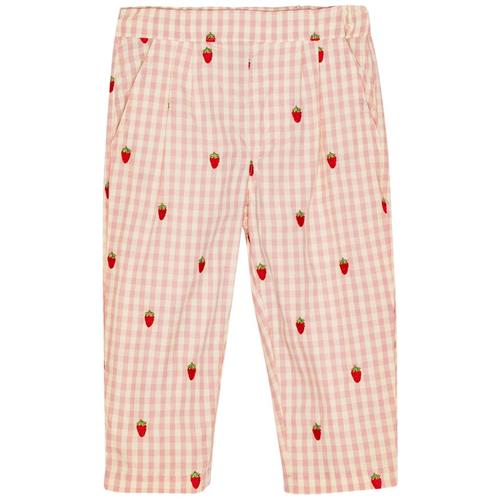 Flöss Dolly Bukser Pink Berry Gingham | Lyserød | 116 cm