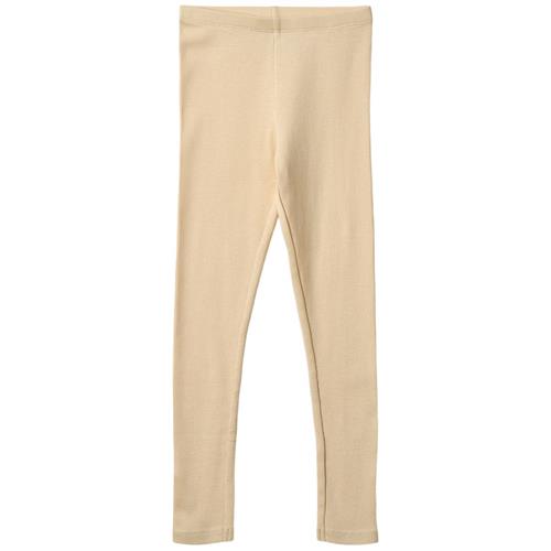 Wheat Maddy Ribbede Leggings Macadamia | Beige | 98 cm