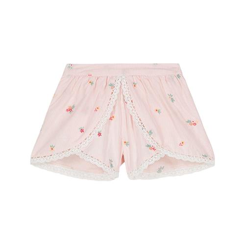 Louise Misha Asya Shorts Pink Bouquet Stripes | Lyserød | 3 years