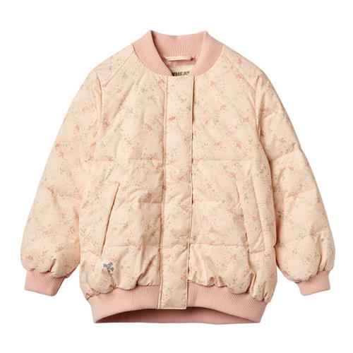 Wheat Lotte Puffer-jakke Rose Checked Flowers | Lyserød | 104 cm