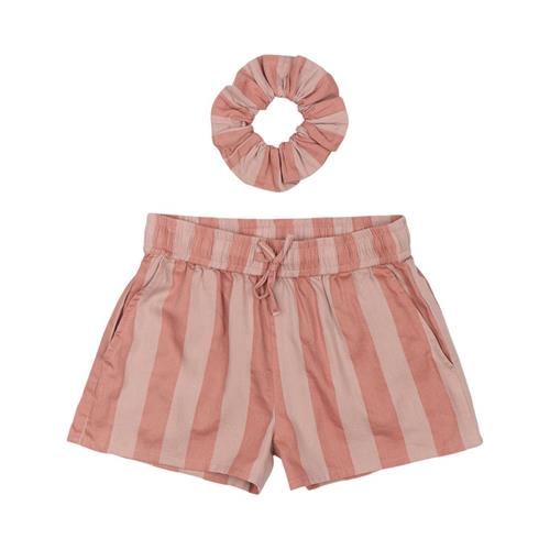 The New Ofelia Shorts Old Rose Striped | Lyserød | 11-12 years