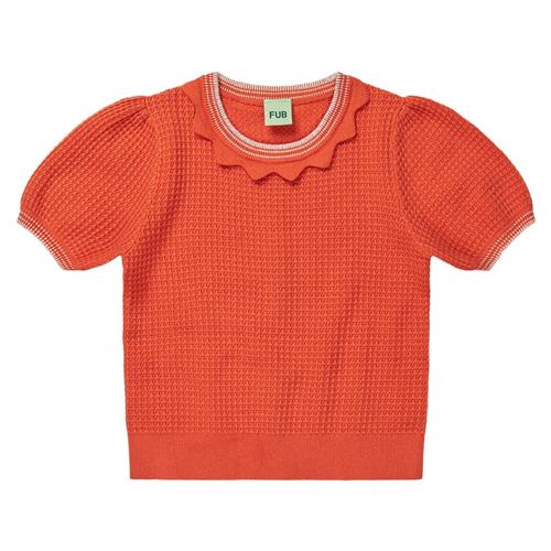 FUB Strikket Kortærmet Top Tangerine | Orange | 80 cm