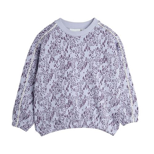 Mini Rodini GOTS Mini Leopard Aop Sweatshirt Purple | Lilla | 80/86 cm