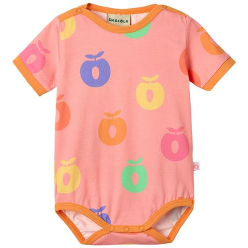 Småfolk Apples Kortærmet Baby Body Blossom | Lyserød | 80 cm