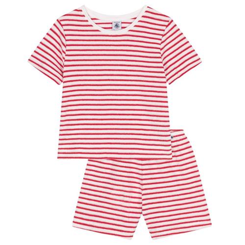 Petit Bateau Stripy Terry Tøjsæt Marshmallow Spi | Hvid | 8 years