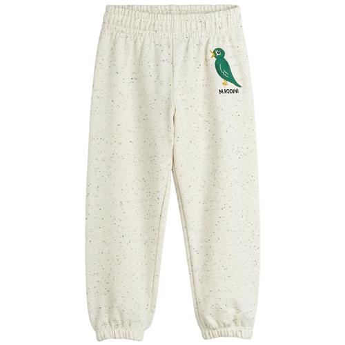 Mini Rodini GOTS Bird Emb Joggingbukser Offwhite | Hvid | 116/122 cm
