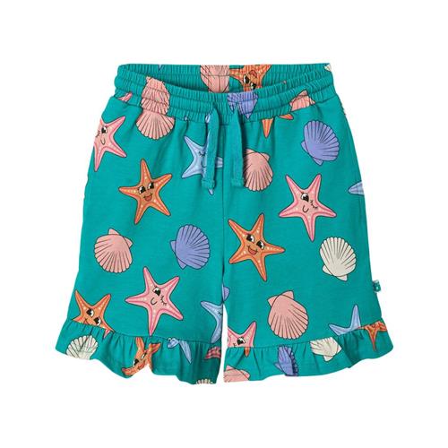 Småfolk Starfish Shorts Teal | Grønn | 4-5 years