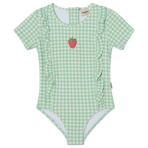 Kuling Symi UV-badedragt Mint Check | Grønn | 122/128 cm