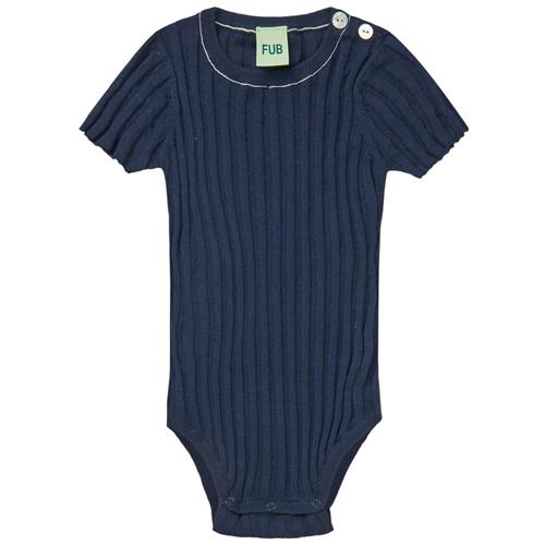 FUB Strikket Baby Body Dark Navy | Marine blå | 62 cm