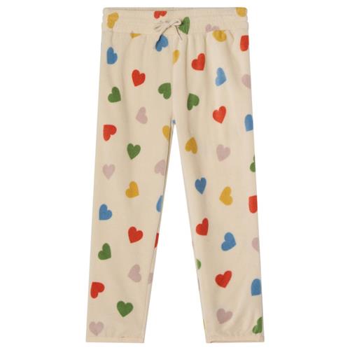 Kuling Northpole Fleece-bukser Rainbow Hearts | Hvid | 122/128 cm