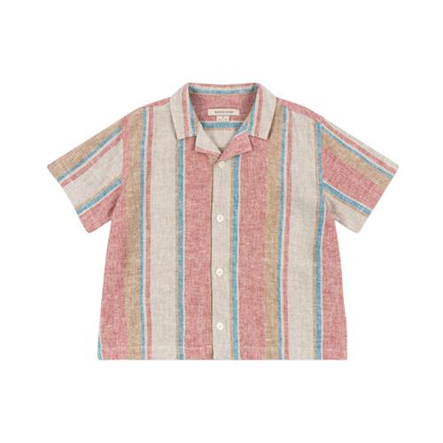 Konges Sløjd Venice Ss Shirt Stan Stripe Kortærmet Skjorte Stan Stripe | Beige | 3 years