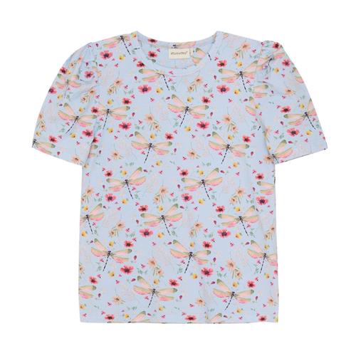 Minymo GOTS T-shirt Aop Skyway | Blå | 116 cm