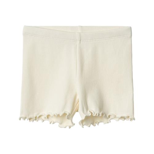 Wheat Sine Ribbede Shorts Ivory |  | 98 cm