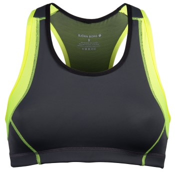 Björn Borg Bh Active Sport Top Black Grå/Gul X-Small Dame