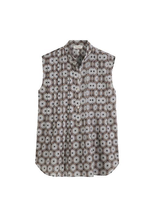 Marc O'Polo Bluse  brun / antracit / hvid