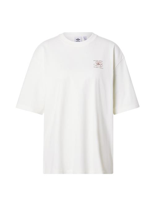 ADIDAS ORIGINALS Shirts 'MILAN'  choko / hvid