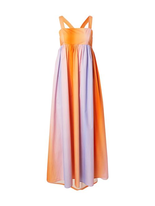 FRNCH PARIS Kjole  lyselilla / orange / mørkeorange / lyserød