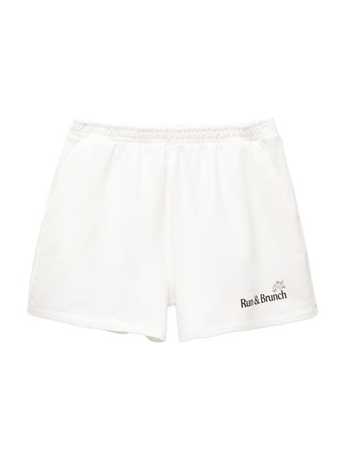 Pull&Bear Bukser 'RUNNING HIELO'  sort / hvid