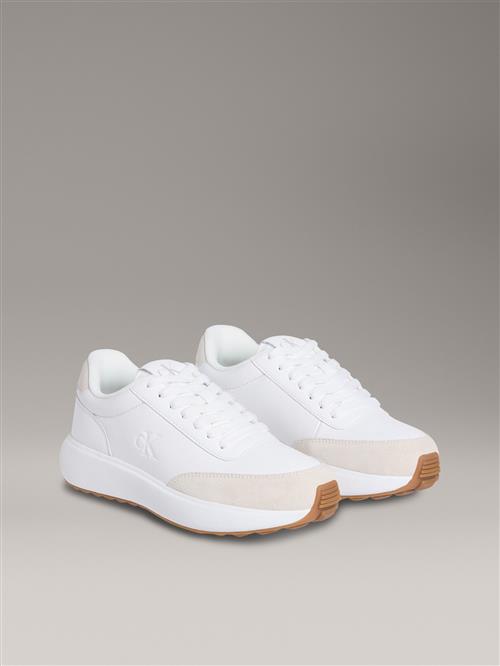Calvin Klein Jeans Sneaker low 'ATHLEISURE'  nude / hvid