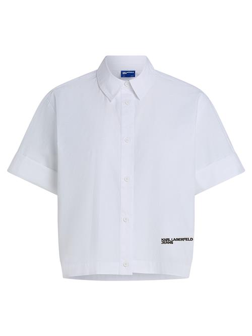 Se KARL LAGERFELD JEANS Bluse  hvid ved About You