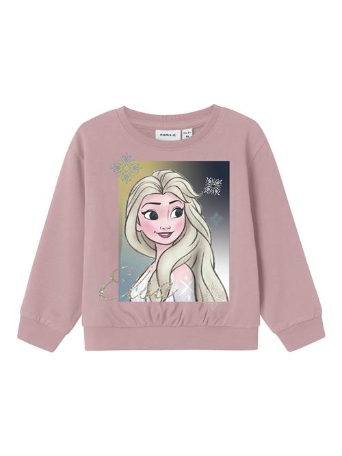 NAME IT Sweatshirt 'NMFJILL FROZEN'  ensian / pastelgul / guld / lysviolet