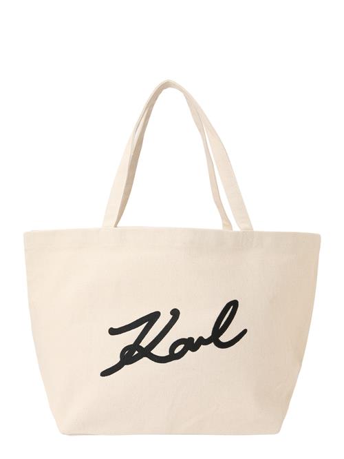 Se Karl Lagerfeld Shopper  sort / uldhvid ved About You
