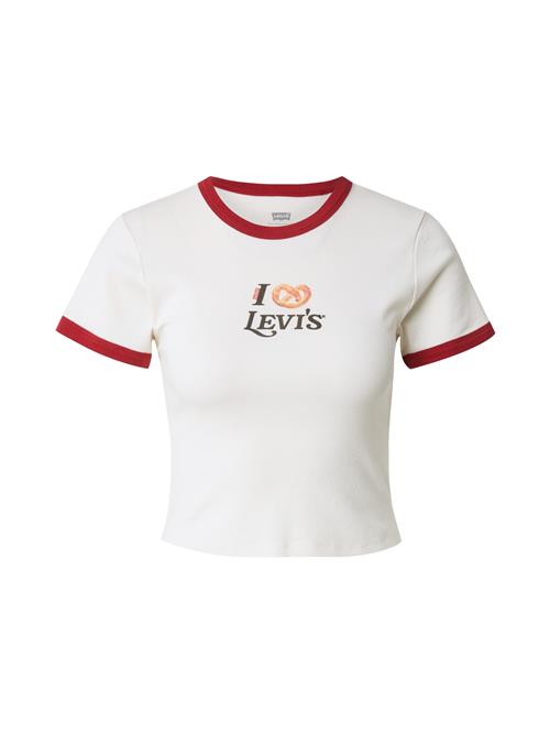 Se LEVI'S ® Shirts 'Graphic Mini Ringer Tee'  pueblo / rubinrød / sort / uldhvid ved About You