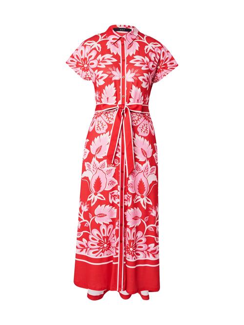 OUI Blusekjole  pink / rød / hvid