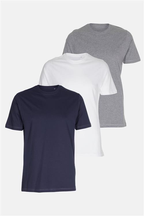 Se 3 stk. Basic T-shirts - Pakketilbud (FB.O) - Slim fit - Herre - Default Title - TeeShoppen ved Teeshoppen