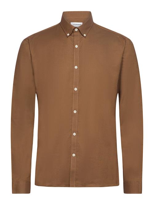Yarn Dyed Oxford Superflex Shirt Lindbergh Brown