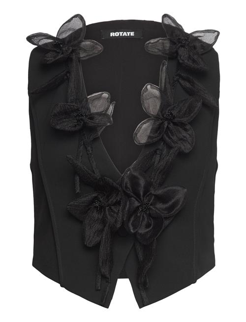 Flower Waistcoat ROTATE Birger Christensen Black