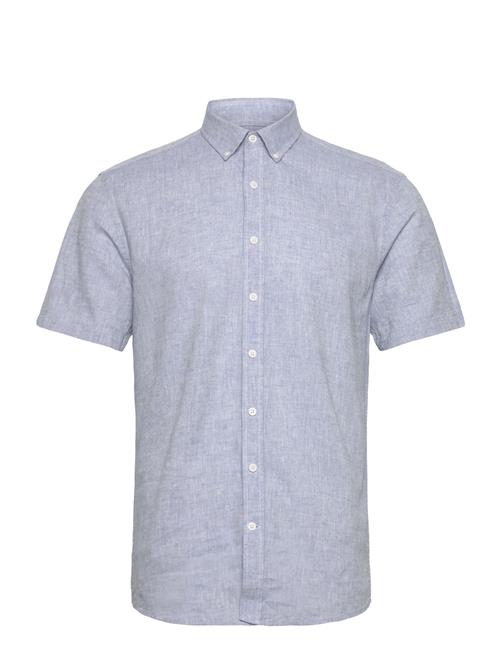 Linen/Cotton Shirt S/S Lindbergh Blue