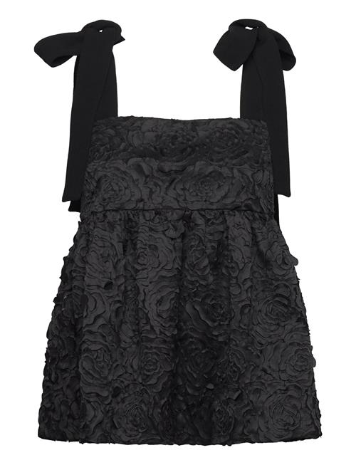 Contrasted Tie Top, 2320 Fil Coupé STINE GOYA Black
