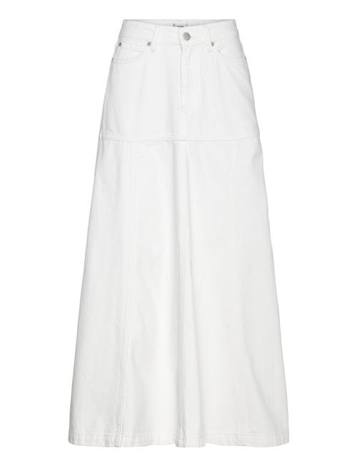 Sherry Denim Skirt Twist & Tango White
