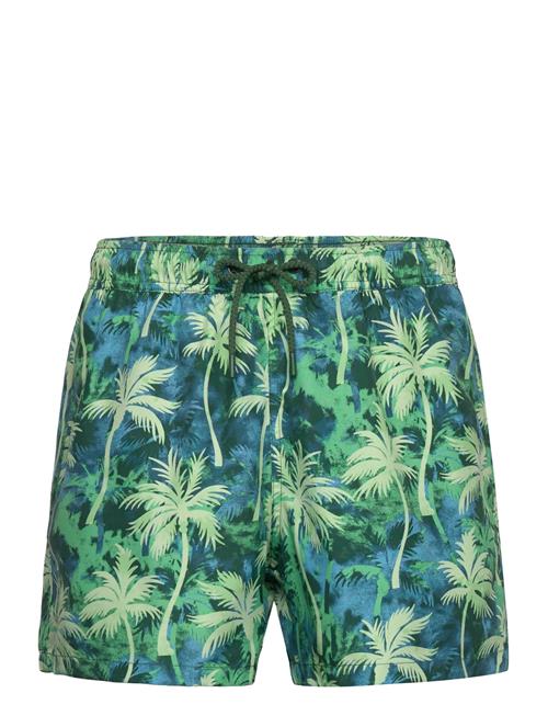 Borg Print Swim Shorts Björn Borg Green
