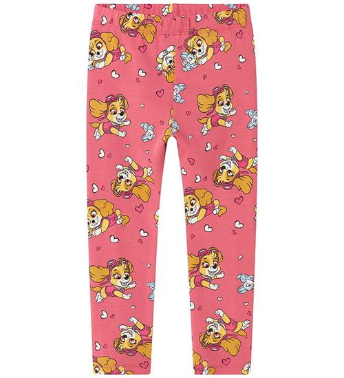 Name It Leggings - NmfJiddi - Paw - Rapture Rose