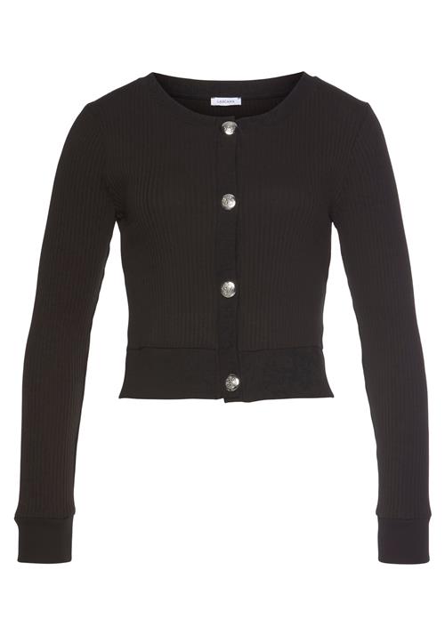 LASCANA Cardigan  sort / sølv