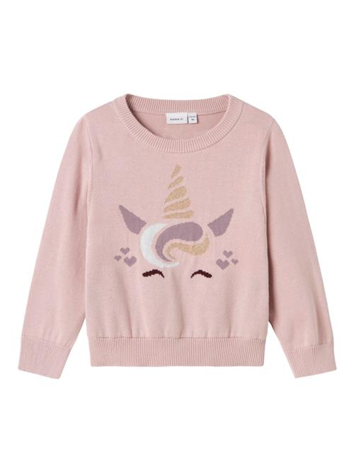 Se NAME IT Pullover  guld / aubergine / lysviolet / hvid ved About You