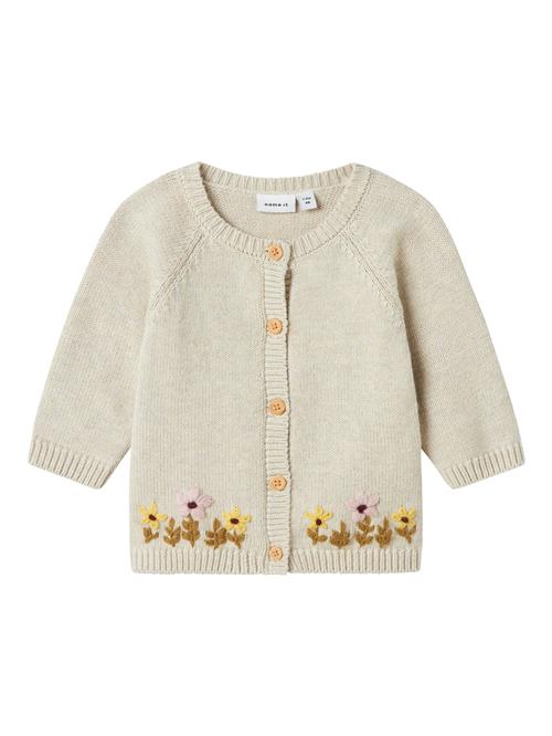 Se NAME IT Cardigan 'NBFKAMMA'  beige / brun / gul / lyserød ved About You