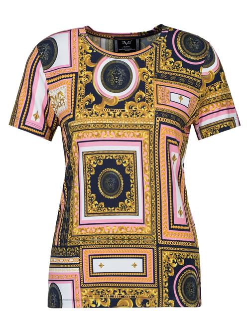 Se 19V69 ITALIA Shirts 'Bella Baroque'  marin / gylden gul / lyserød / hvid ved About You