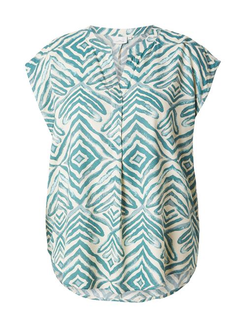 ONLY Carmakoma Bluse 'CARSHILLA'  petroleum / hvid