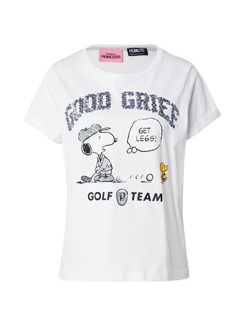 PRINCESS GOES HOLLYWOOD Shirts 'Snoopy Golf Good Grief'  opal / grå / sort / hvid