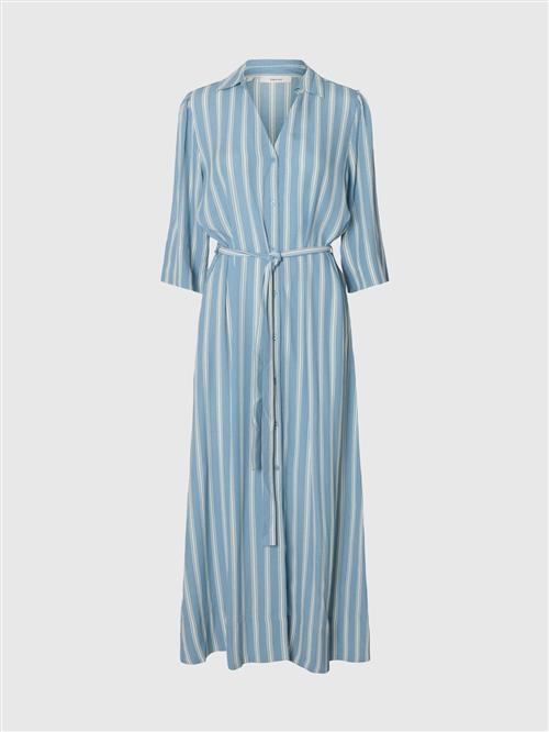 SELECTED FEMME Blusekjole  lyseblå / hvid