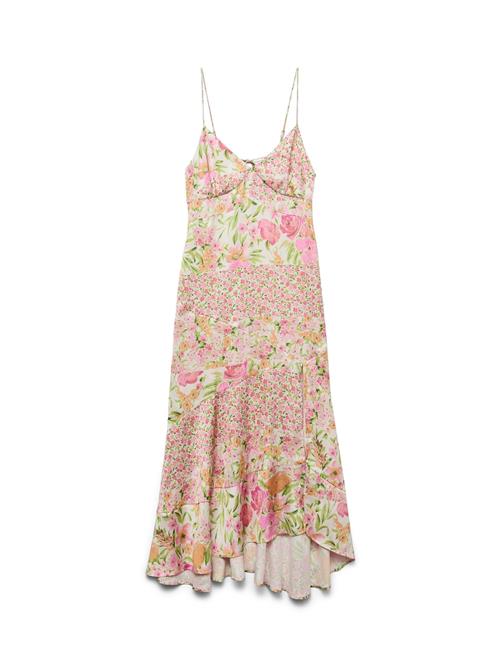 VERO MODA Sommerkjole 'VMAlthea'  lysegrøn / orange / lys pink / naturhvid